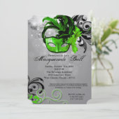 Limoen Masquerade Ball Mask Costume Halloween Part Kaart (Staand voorkant)