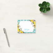 Limoen Mediterraanse Tegels Blauw Post-it® Notes (Kantoor)