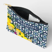 Limoen Mediterraanse Tegels Navy Blauwwit Etui (Open)