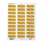 Limoen Mediterraanse Tegels Oranje Etiket (Full Sheet)