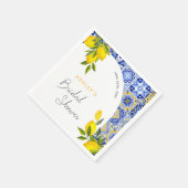 Limoen Mediterrane Boho Boog Bruiloftssalon Servet (Hoek)