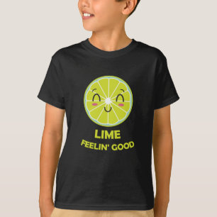 Limoen met goede grenzen Funny Word Game Green T-shirt