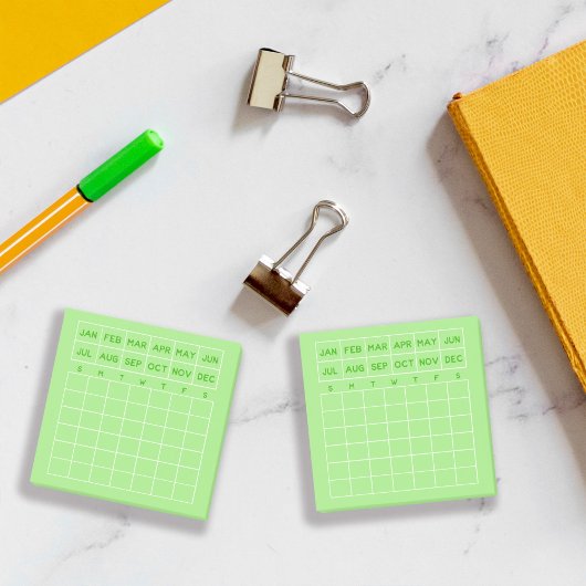 Limoen Minimalistische Maandelijkse Planner Mini K Post-it® Notes