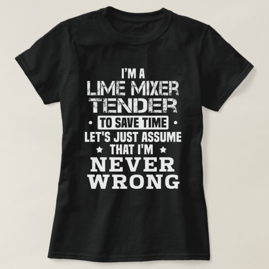 Limoen Mixer Tender T-shirt (Design voorkant)