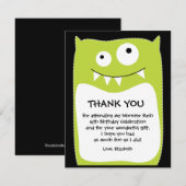 Limoen Monster Bash Hartelijk dank voor uw kaart ( (Voorkant / Achterkant)