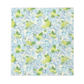 Limoen, munt en ijsblokjes notitieblok (Voorkant)