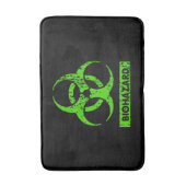 Limoen Neon Green Bio-Hazard Chemicals Graphic Badmat (Voorkant Verticaal)