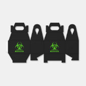 Limoen Neon Green Bio-Hazard Chemicals Graphic Bedankdoosjes (Uitgevouwen)