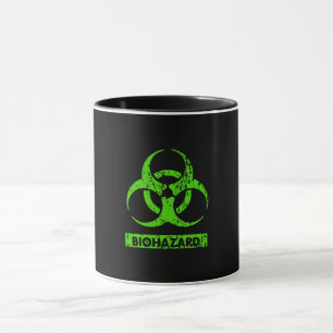 Limoen Neon Green Bio-Hazard Chemicals Graphic Mok