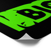 Limoen Neon Green Bio-Hazard Chemicals Graphic Poster (Hoek)