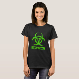 Limoen Neon Green Bio-Hazard Chemicals Graphic T-shirt
