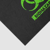 Limoen Neon Green Bio-Hazard Chemicals Graphic Tissuepapier (Detail)
