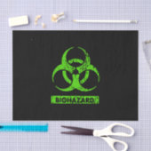 Limoen Neon Green Bio-Hazard Chemicals Graphic Tissuepapier (Craft)
