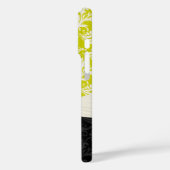 Limoen & off wit damast bedrukt nep strass Case-Mate iPhone case (Achterkant / Links)