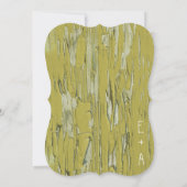  Limoen Old Wood Love Bird Weduwuitnodiging Kaart (Achterkant)