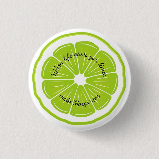 Limoen-ontwerp Ronde Button 3,2 Cm (Voorkant)