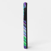 Limoen Paarse cyaanstrips Achtergrond Case-Mate iPhone Case (Achterkant/links)