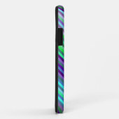 Limoen Paarse cyaanstrips Achtergrond Case-Mate iPhone Case (Achterkant/rechts)