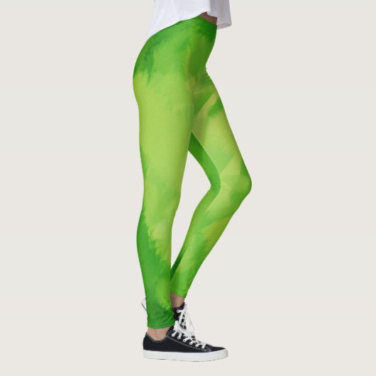 Limoen Paint Splatter Leggings (Rechts)