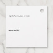 Limoen Pals Grappige Cartoon Marmalade Snoep en me Bedankjes Labels (Achterkant)