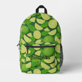 Limoen-patroon Bedrukte Rugzak (Voorkant)
