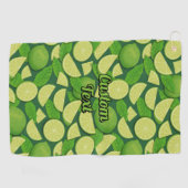 Limoen-patroon Golfhanddoek (Horizontaal)
