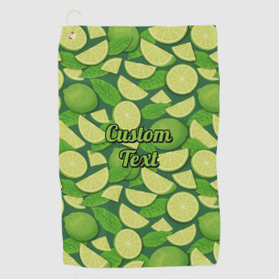 Limoen-patroon Golfhanddoek