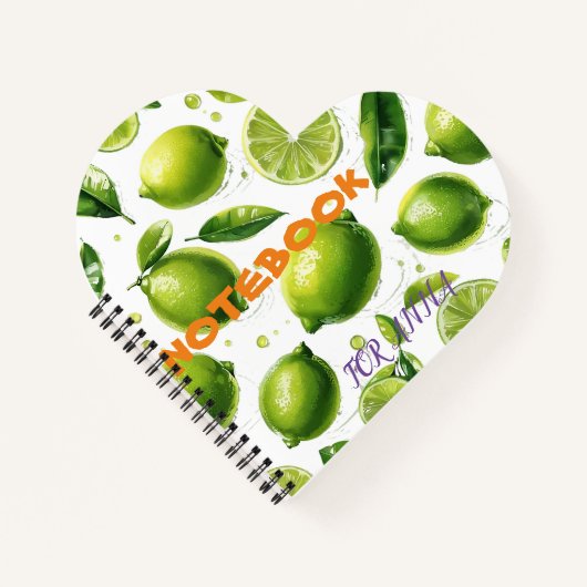 Limoen-patroon Notitieboek (Voorkant)