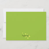 Limoen Peek-a-Boo Rabbit Custom Magic Birthday Par Kaart (Achterkant)