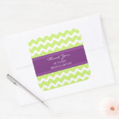 Limoen Plum Chevron Dank u bruiloft gunst Labels (Envelop)