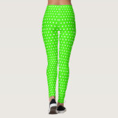 Limoen Polka Dots Leggings (Achterkant)
