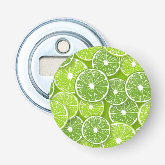 Limoen pop button flesopener (Voorkant)
