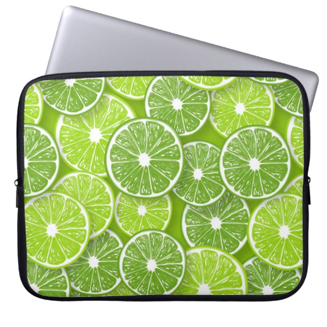 Limoen pop laptop sleeve (Voorkant)