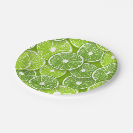Limoen pop papieren bordje (Gekanteld)