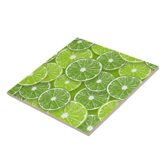 Limoen pop tegeltje (Zijkant)