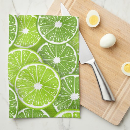 Limoen pop theedoek (Quarter Fold)