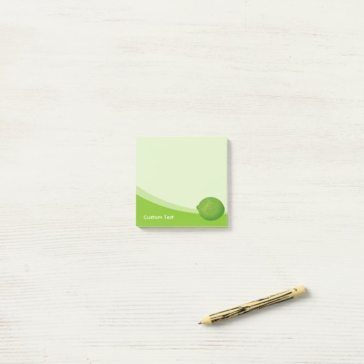 Limoen Post-it® Notes (Op bureau)