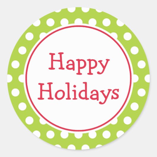 Limoen Prettige feestdagen Stickers (Voorkant)