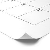 Limoen Raad de uitgerekende datum kalender Poster (Hoek)