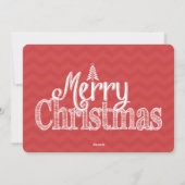 Limoen Red Birch Tree Ornament-kerstfotokaart Feestdagenkaart (Achterkant)