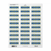 Limoen Retouradreslabels Etiket (Full Sheet)