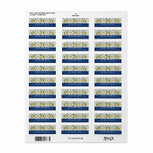 Limoen Retouradreslabels Etiket (Full Sheet)