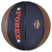 Limoen Rood Forex Print Basketbal (Verticaal)
