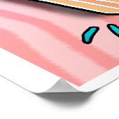 Limoen Roze CUPCAKE POSTER (Hoek)