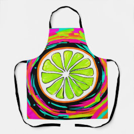 Limoen Schijf Pop Art Schort