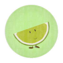 Limoen-segment glimlachen snijplank