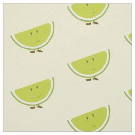 Limoen-segment glimlachen stof