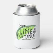 Limoen-segment | Zet de Limoen in de kokosnoot Blikjeskoeler (Blikje Voorkant)