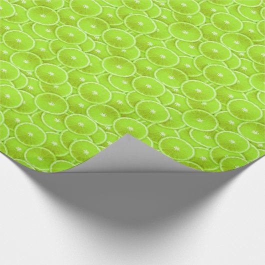 Limoen segmenten cadeaupapier (Hoek)