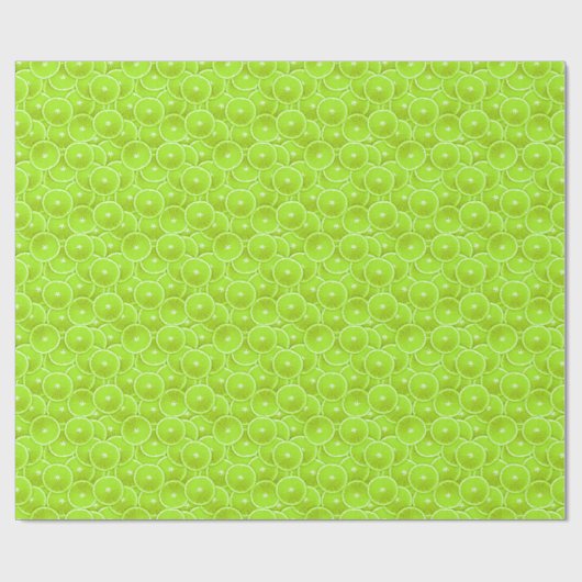 Limoen segmenten cadeaupapier (Vlak)